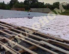 Фото утепление крыши заливным пенопластом экоизол - ТЕПЛОНОМ™