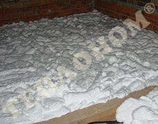 Фото утепление чердака заливным пенопластом экоизол - ТЕПЛОНОМ™