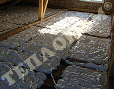 Фото утепление чердака заливным пенопластом экоизол - ТЕПЛОНОМ™