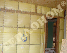 Фото межкомнатной перегородки, утепленной заливным пенопластом экоизол - ТЕПЛОНОМ™