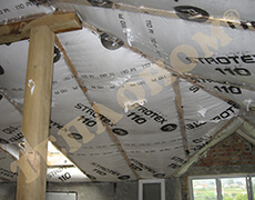 Фото утепление мансарды между стропилами заливным пенопластом экоизол - ТЕПЛОНОМ™