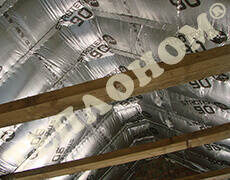 Фото утепление крыши  между стропилами заливным пенопластом экоизол - ТЕПЛОНОМ™