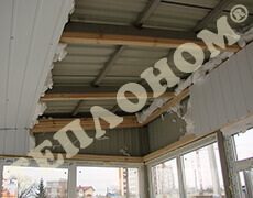 Фото утеплення торгового павільйону (кіоску) заливним пінопластом екоізол - ТЕПЛОНОМ™