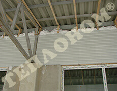 Фото утеплення торгових павільйонів (базарів) заливним пінопластом екоізол - ТЕПЛОНОМ™