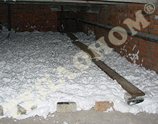 Фото утепление чердака многоэтажных домов заливным пенопластом экоизол - ТЕПЛОНОМ™