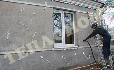 Утепление стеновых пустот